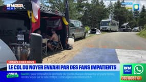 Tour de France dans les Hautes-Alpes: le col du Noyer déjà pris d'assaut par les fans