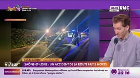Saône-et-Loire : un accident de la route fait 5 morts