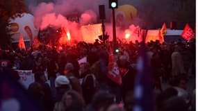 Le cortège parisien ce 16 novembre. 