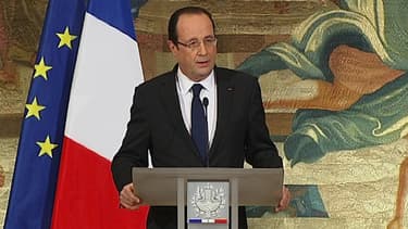 François Hollande lors de ses voeux aux parlementaires, le 16 janvier 2013