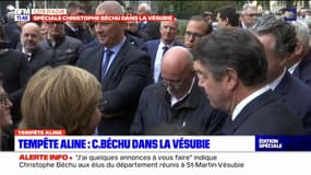 Tempête Aline: Christophe Béchu rencontre les agents de la métropole Nice Côte d'Azur