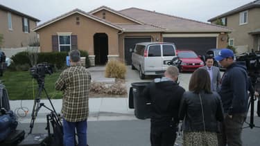 La maison de l'horreur, à Perris, en Californie, où 13 enfants ont été séquestrés par leurs parents, le 15 janvier 2018