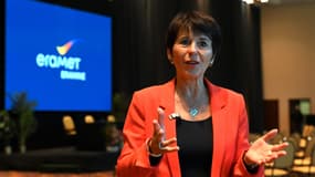 Christel Bories, actuelle PDG du groupe minier français Eramet, lors d'un entretien avec l'AFP à Salta, en Argentine, le 3 juillet 2024 (photo d'illustration).