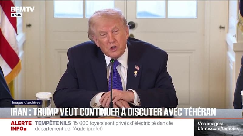 Donald Trump continue de faire pression sur l'Iran mais souhaite poursuivre les discussions avec Téhéran