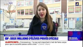 Cours en ligne, exercices maison à rendre à des heures précises: au collège Saint-Exupéry de Vanves, élèves et professeurs vont devoir s'adapter à la fermeture de leur établissement.