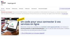 Double authentification d'impots.gouv