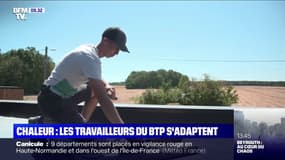 Canicule: les travailleurs du BTP doivent s'adapter pour travailler