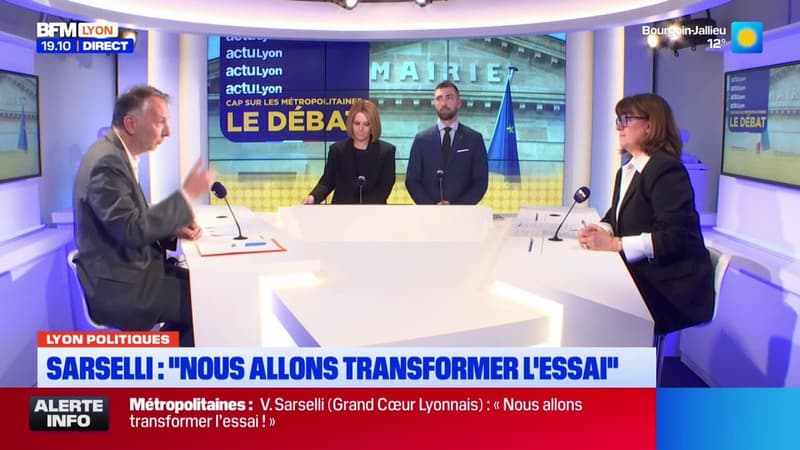 Métropole de Lyon: Bruno Bernard et Véronique Sarselli débattent sur BFM Lyon à l'occasion de l'entre-deux-tours de l'élection