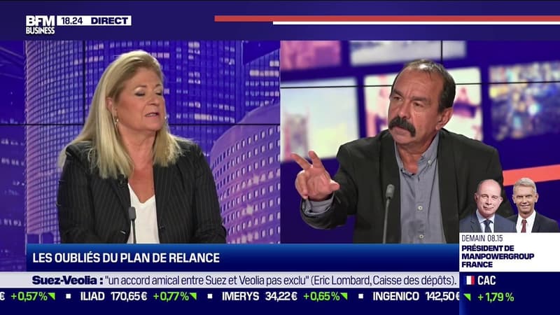 Philippe Martinez, Secrétaire général de la CGT, était l'invité du Grand Journal de l'Eco sur BFM Business