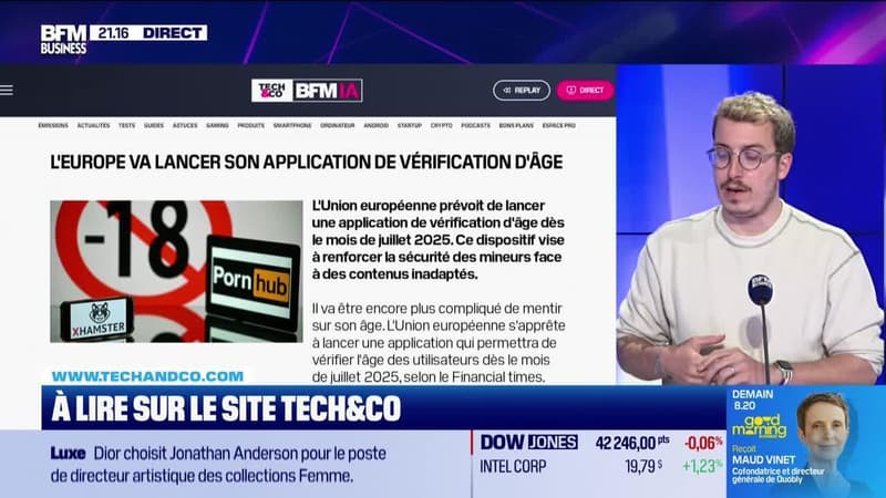 À lire sur le site Tech&Co : L'Europe va lancer son application de vérification d'âge, par Sylvain Trinel - 02/06