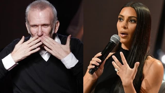 Jean Paul Gaultier et Kim Kardashian