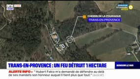 Trans-en-Provence: un feu brûle 1 hectare de végétation