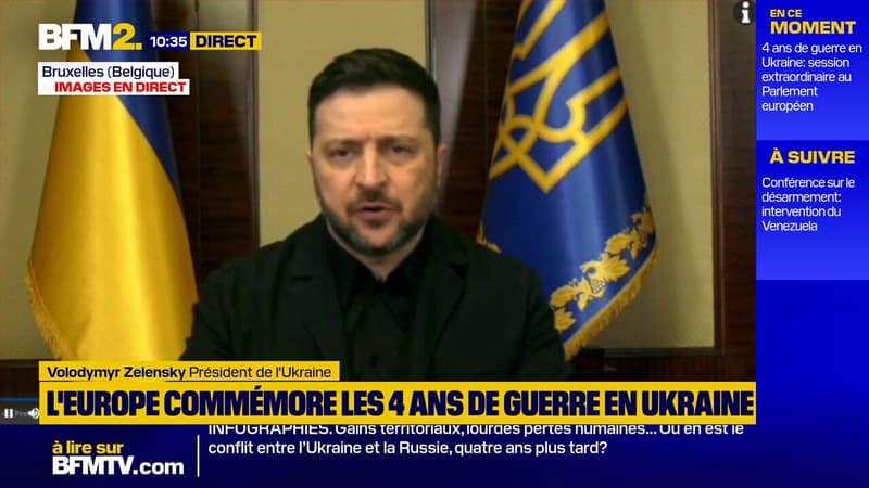 "S'il vous plaît, soutenez l'Ukraine": l'appel de Volodymyr Zelensky à l'occasion du quatrième anniversaire de l'invasion russe