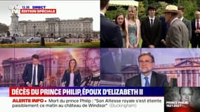 Stephen Clarke (Journaliste britannique): le Prince Philip, "c'est un peu l'arrière grand-père de la nation qui est parti [...] il a toujours été à côté de la Reine, comme une statue de marbre...quand il ne faisait pas de mauvaise blague"