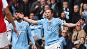 Kevin De Bruyne mécontent lors du choc entre Manchester City et Arsenal, 31 mars 2024