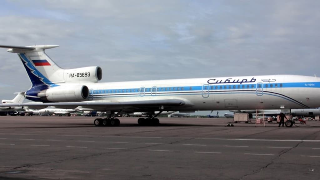 Un Tupolev-154 russe (image d'illustration). Un Tupolev-154 russe (image d'illustration).