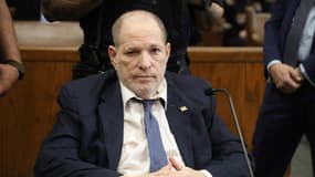 L'ancien producteur de cinéma Harvey Weinstein assiste à une audience avant son nouveau procès, à la Cour suprême de New York, à New York, le 29 janvier 2025.