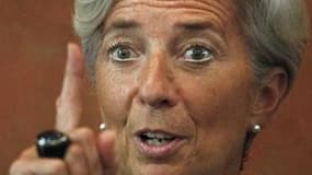 La ministre de l'Economie Christine Lagarde s'est dite jeudi "très satisfaite" de ses entretiens avec les dirigeants chinois, sans pouvoir toutefois revendiquer leur soutien à sa candidature à la tête du Fonds monétaire international (FMI). /Photo prise l