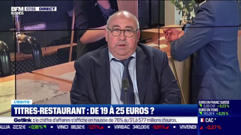 Titres-restaurant : de 19 à 25¬ ?