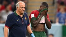 Nuno Mendes en larmes lors de Portugal-Uruguay à la Coupe du monde 2022
