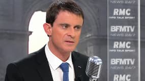 Manuel Valls mardi matin sur BFMTV et sur RMC.