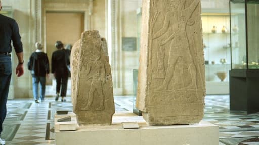 La section antiquités égyptiennes au Louvre.