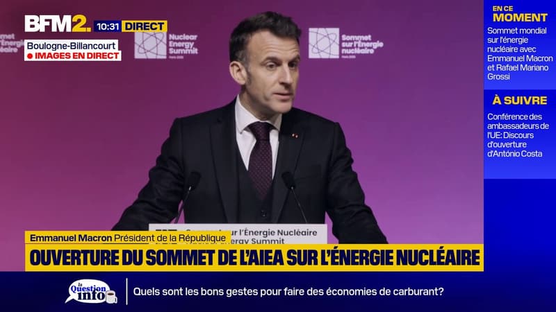 Sommet sur l'énergie nucléaire: "Nous avons besoin du nucléaire car il est une source de progrès, de prospérité et d'indépendance", déclare Emmanuel Macron