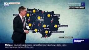 Météo: un temps gris et froid ce samedi matin, des éclaircies dans l'après-midi, jusqu'à 4°C à Paris