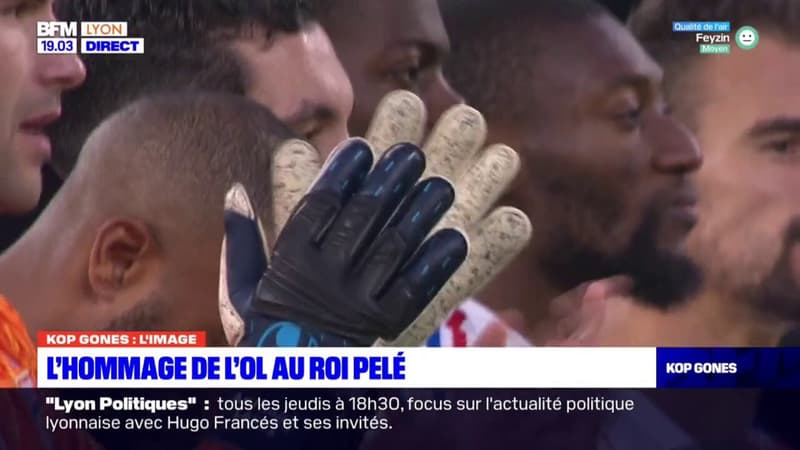 L'hommage de l'Olympique lyonnais au roi Pelé