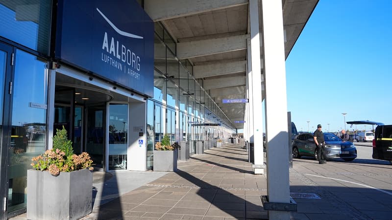 L'aéroport d'Aalborg au Danemark le 25 septembre 2025