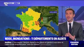 Neige, inondations... 11 départements sont en vigilance orange