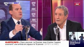 Castex : "Le pass vaccinal entrera en vigueur, nous l'espérons, le 15 janvier"