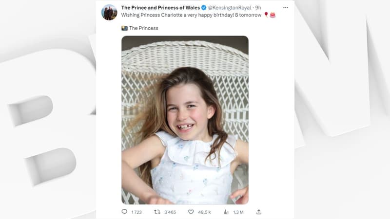 Une photo inédite de la princesse Charlotte dévoilée pour ses 8 ans