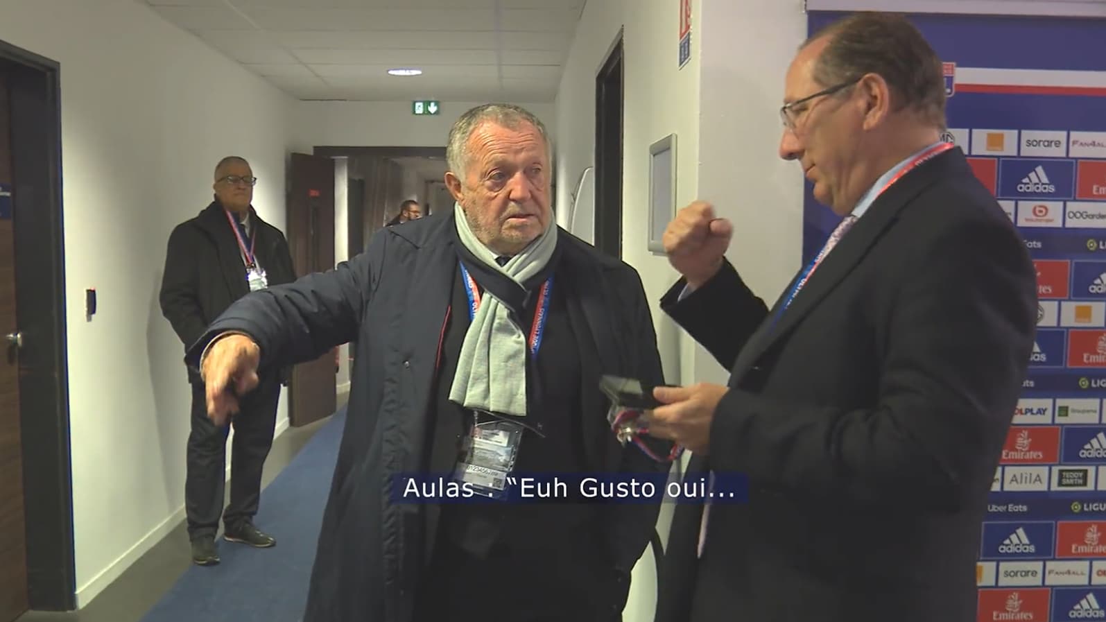 Jean-Michel Aulas et John Textor Jean-Michel Aulas et John Textor