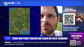 2000 km pour tracer un cœur en vélo tandem ! BFMTV répond à vos questions