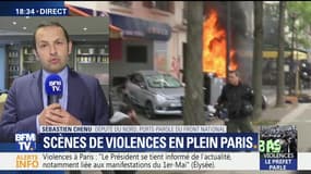 Violences à Paris: "Les black blocs sont des militants d'extrême gauche qui viennent pour casser et mettre à sac nos villes", Sébastien Chenu
