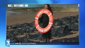Zapping TV : 200 sacs mortuaires sur une plage anglaise