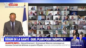 Ségur de la santé: "Il faut aller vite, nous voulons aller vite, vu l'ampleur des défis le calendrier est serré", déclare Édouard Philippe