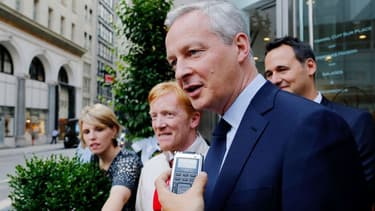 Bruno Le Maire lors de son arrivée à New York