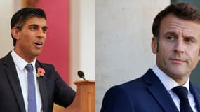 Rishi Sunak et Emmanuel Macron 