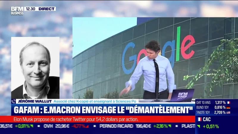 Jérôme Wallut (K-copié) : Emmanuel Macron envisage le 