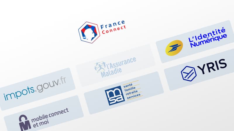 Capture d'écran de la page d'accueil de France Connect