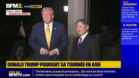 Le président américain Donald Trump rencontre l'empereur du Japon Naruhito au Palais impérial