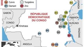 LES GISEMENTS DE MINERAIS EN RDC