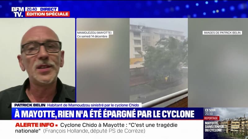 Patrick Belin, habitant de Mamoudzou, partage ses images des conséquences images du cyclone Chido