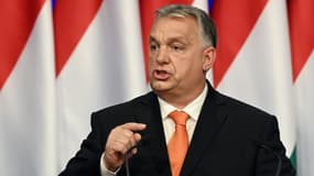 Le Premier ministre hongrois Viktor Orban, le 12 févreier 2022 à Budapest