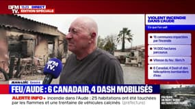"Il n'y a vraiment plus rien, pas un bout n'est récupérable": Jean-Loïc, sinistré de l'incendie dans l'Aude, revient sur sa propriété pour constater les dégâts 