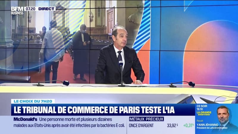 Le tribunal de commerce de Paris teste l'IA