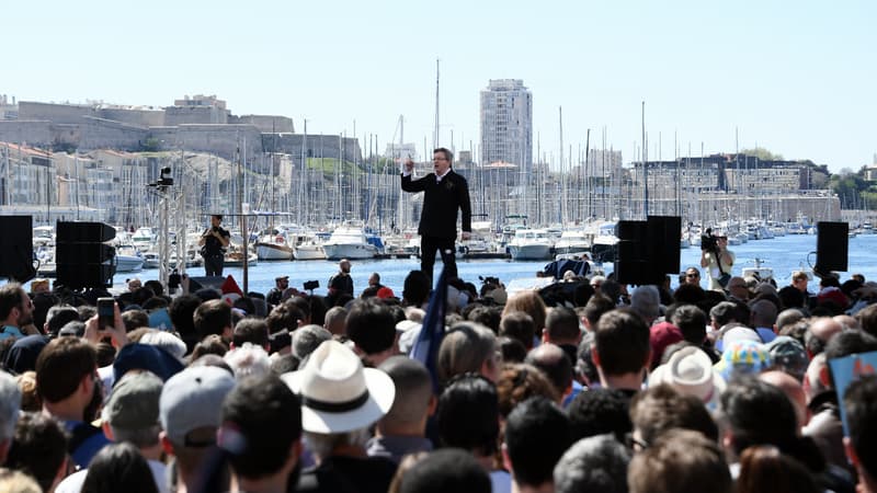 Jean-Luc Mélenchon, à Marseille.