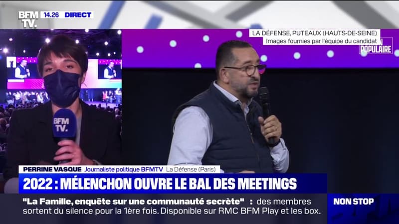 Le meeting de Jean-Luc Mélenchon s'est ouvert à La Défense